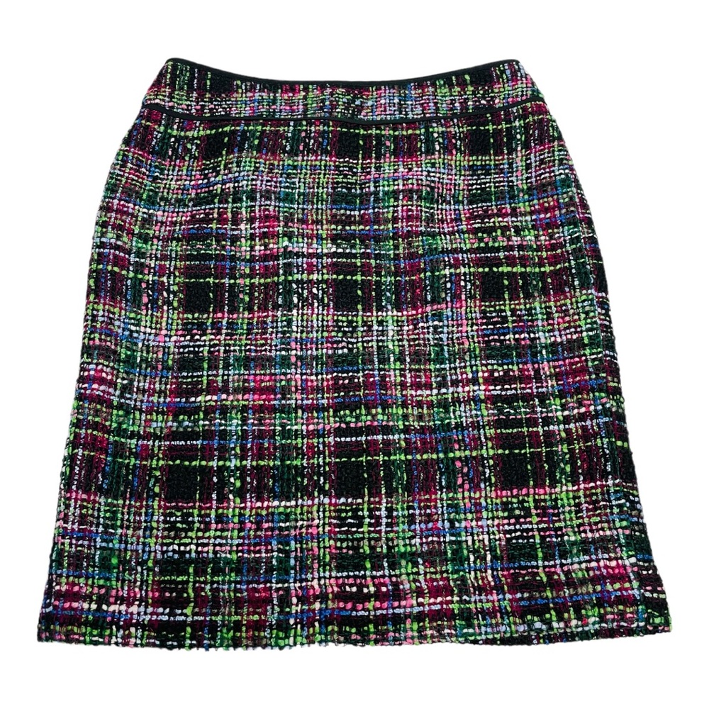 Talbots Tweed Pencil Skirt Size 10 Petite Back Zip Lined